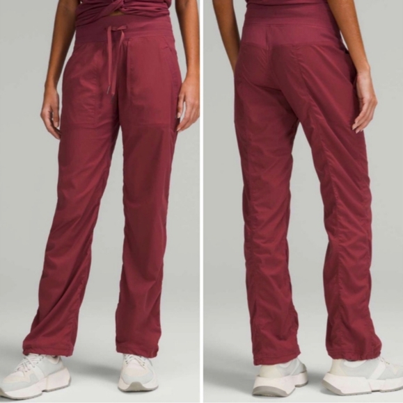 lululemon athletica Pants - 🆕 Lululemon Dance Studio Mid-Rise Full Length Pant Mulled Wine, Size 12, NWOT